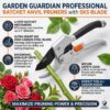 Professional SK5 Garden Pruning Shears – Heavy Duty Bypass Pruner with Safety Lock