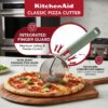 KitchenAid Classic Pizza Cutter Wheel – Stainless Steel Pizza Slicer with Finger Guard & Ergonomic Handle