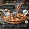 KitchenAid Classic Pizza Cutter Wheel – Stainless Steel Pizza Slicer with Finger Guard & Ergonomic Handle