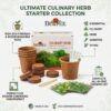 Burpee Culinary Herb Seed Starter Kit – Complete Indoor Herb Growing Kit with 5 Herb Varieties