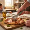 KitchenAid Classic Pizza Cutter Wheel – Stainless Steel Pizza Slicer with Finger Guard & Ergonomic Handle