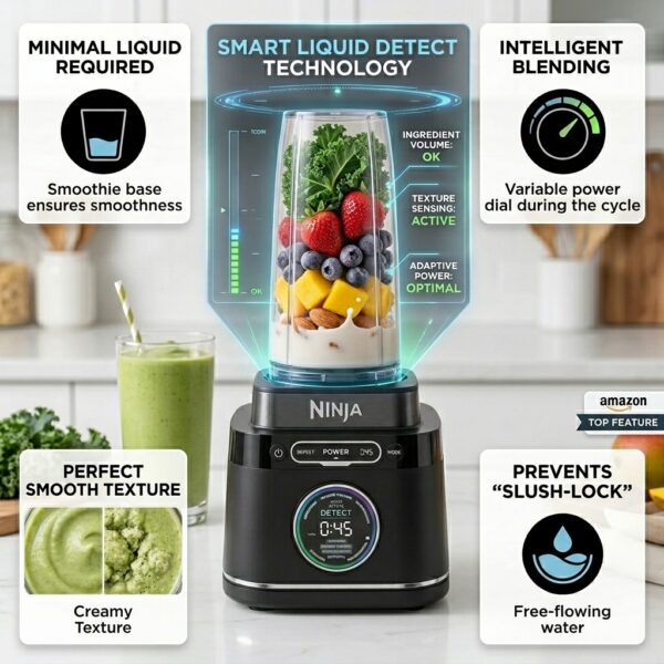 Ninja Detect™ Power Blender Pro & Food Processor System – 3-in-1 Smart Kitchen System