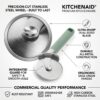 KitchenAid Classic Pizza Cutter Wheel – Stainless Steel Pizza Slicer with Finger Guard & Ergonomic Handle