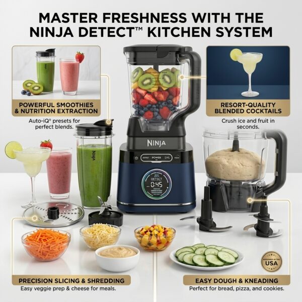 Ninja Detect™ Power Blender Pro & Food Processor System – 3-in-1 Smart Kitchen System