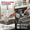 KitchenAid Classic Pizza Cutter Wheel – Stainless Steel Pizza Slicer with Finger Guard & Ergonomic Handle